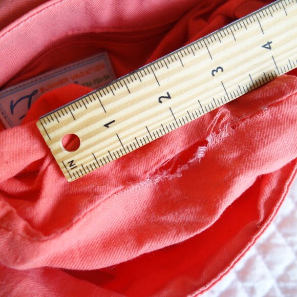 FOSSIL Summer Vacation Orange Shoulder Bag w/ charms - Picture 9 of 9